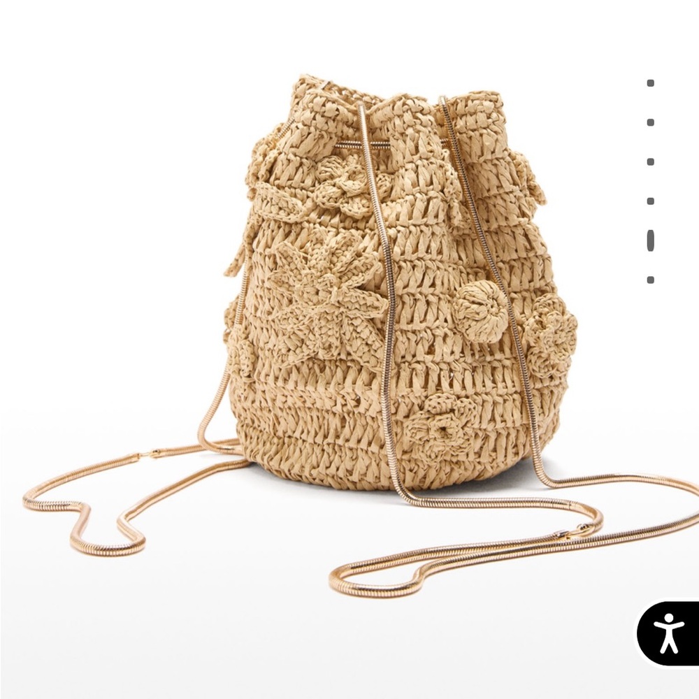 Elegant Cream Crochet Women's Bag